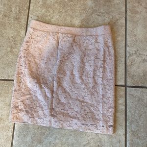 Pink Lace Skirt Forever 21